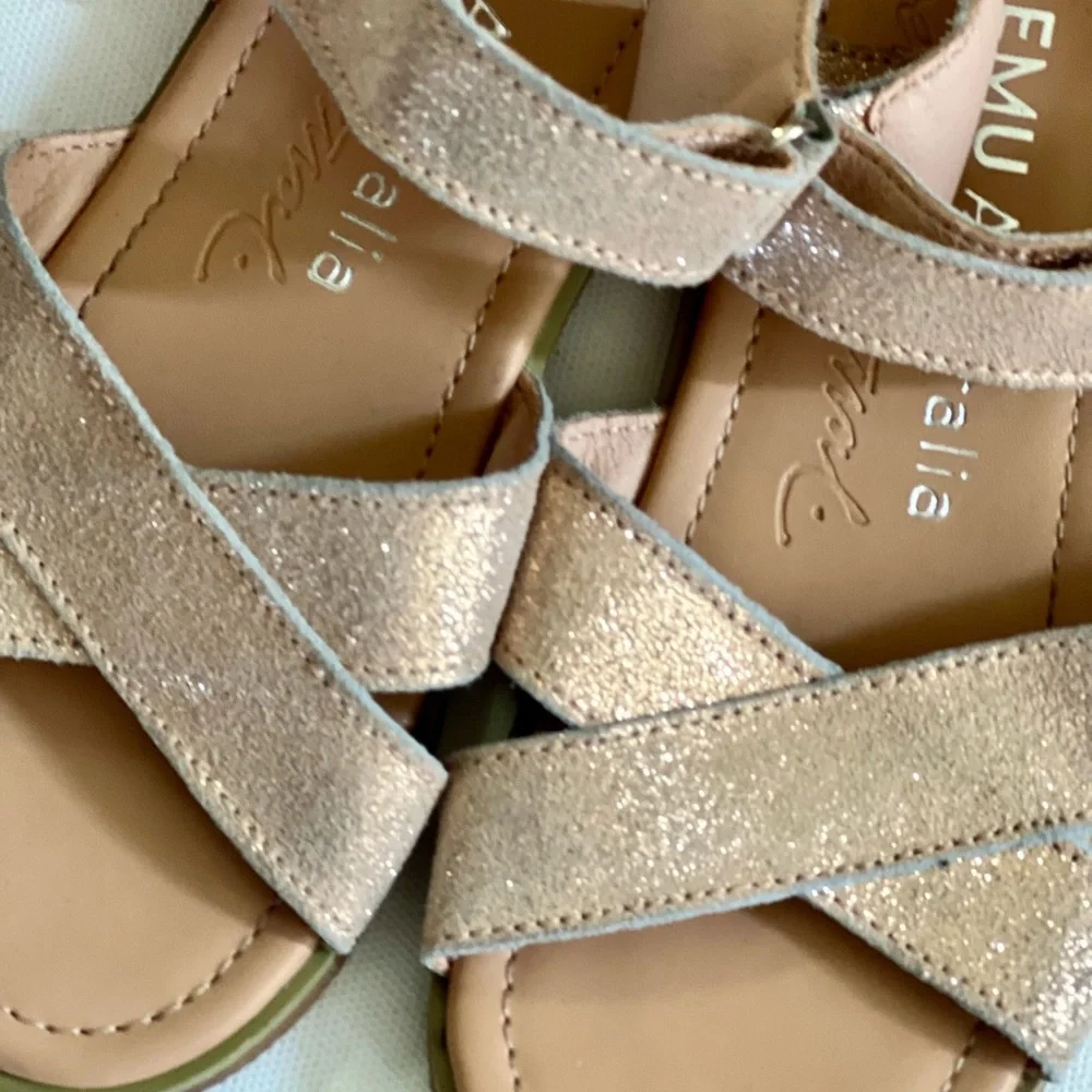 Emu Australia kids rose gold girls sandals